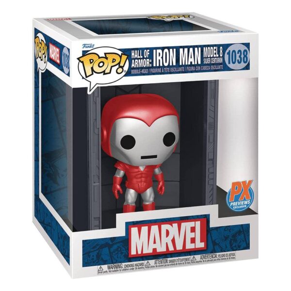 MARVEL IRON MAN MODEL 8 SILVER POP