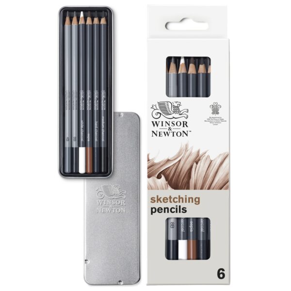 SKETCHING PENCIL X6 TIN SET