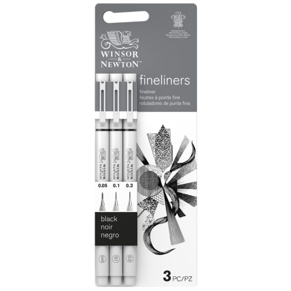 W&N FINELINER BLACK X3 AST.SMALL