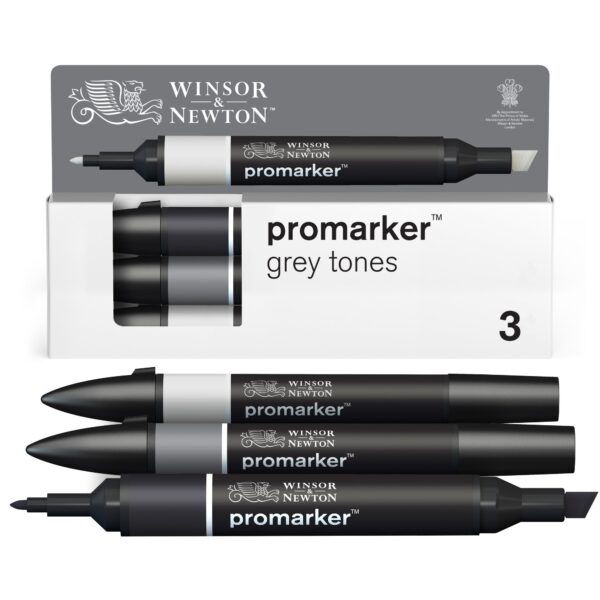 W&N PROMARKER 3 GREY TONES SET