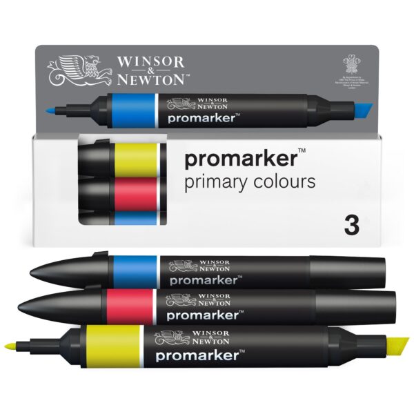 W&N PROMARKER 3 PRIMARY COLOURS SET