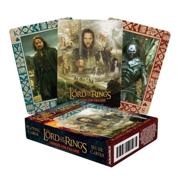 LOTR HEROES & VILAINS PLAYING CARDS